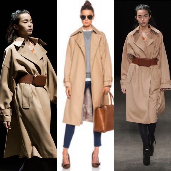 3.1 Phillip Lim Jackets & Blazers - 3.1 Phillip Lim Oversized Wool Gabardine Trench